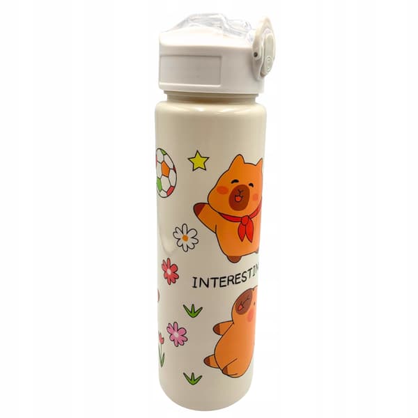 Vesipullo pillillä Kapybara lapsille kouluun 690 ml
