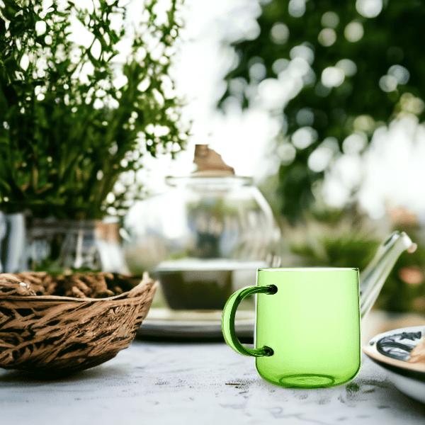 GLASKOP TIL KAFFE OG TE 310 ml. 8,7 cm GRØN