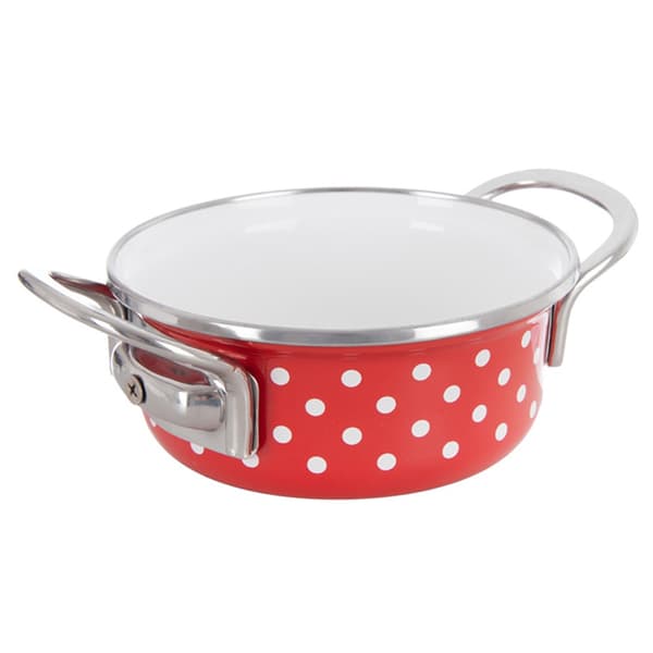 Emaljerad kastrull TECKA 14 cm, 650 ml