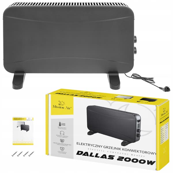 DALLAS musta konvektorilämmitin