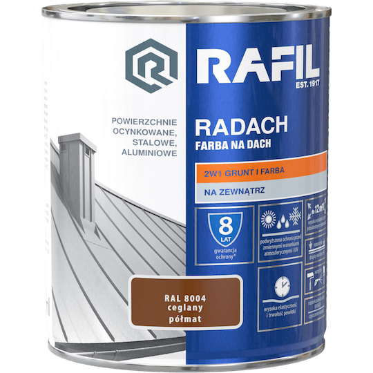 RADACH POLYVINYL-AKRYLMALING TIL MURSTENGSTAG 8004 5L SEMIMAT