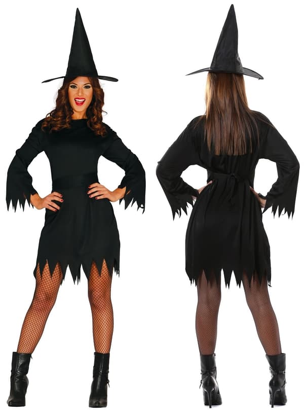 Häxkostym för Halloween 38-40 M