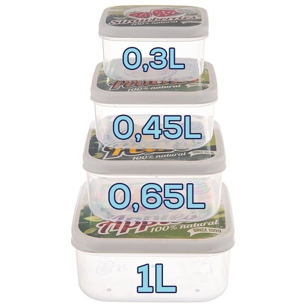 Elintarvikesäiliöt 4 kpl
