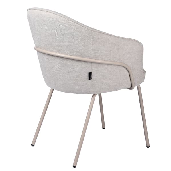 MIREA polstret lænestol, beige stof