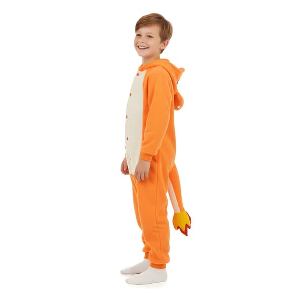 Kigurumi Pyjamas Pokemon Charmander Kostym Barn 95-105cm
