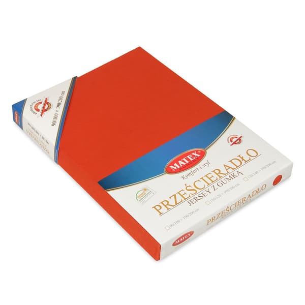 Jersey Pulla-aluslakanat 110/120x190/200 PREMIUM Tumma oranssi