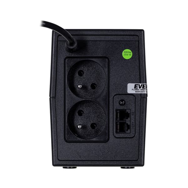 Ever EASYLINE 650AVR USB UPS, 0,65 kVA, musta