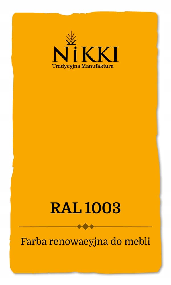 Möbelfärg för köksfronter Signalgul RAL1003 satin 2,5 liter
