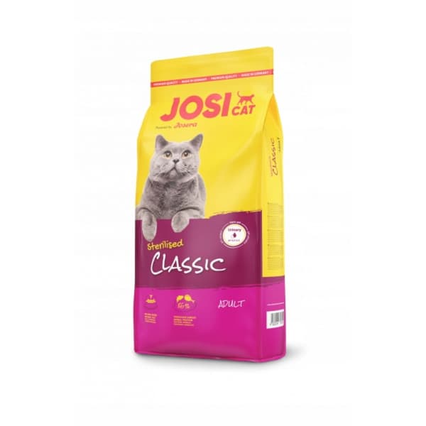 Josera JosiCat Classic torrfoder för katter 10 kg steriliserat