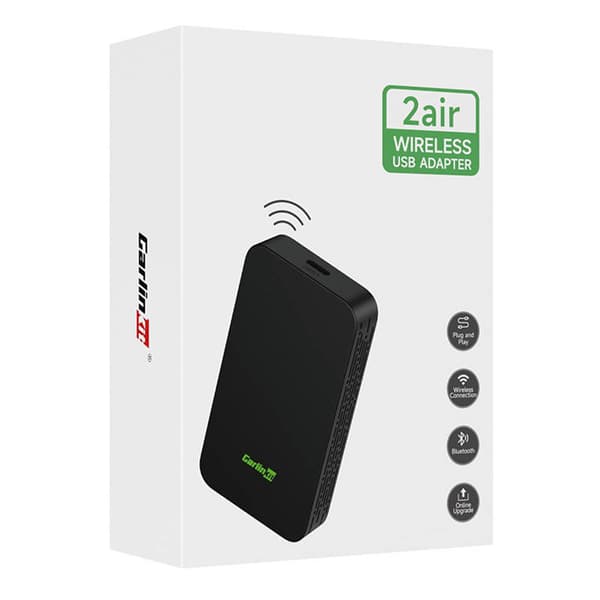 Carlinkit 2AIR trådlös Apple Carplay/Android Auto-adapter (svart)