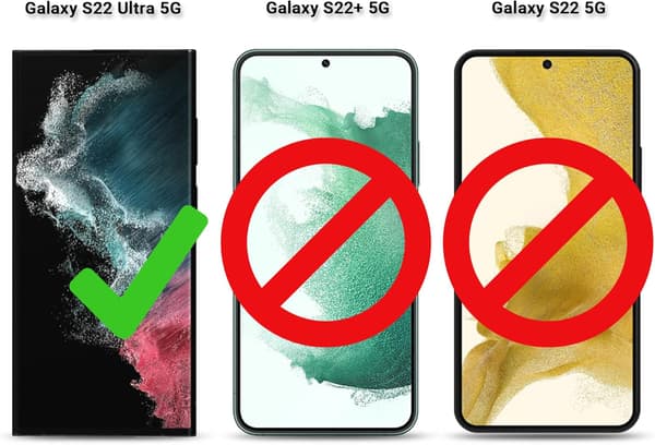 ETUI TIL SAMSUNG GALAXY S22 ULTRA LYSGRÅ TRANSPARENT HOLDBART