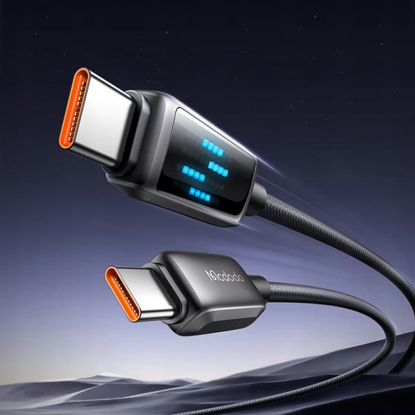MCDODO USB-C-KABEL SNABBLADDNING FÖR SAMSUNG APPLE USB TYP C 100W 1M LED