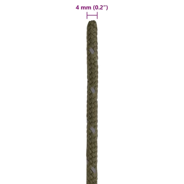 vidaXL teltreb med strammere, reflekterende elementer, 50 m, 4 mm