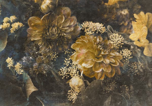Fototapet - Retro blomster - anden variant