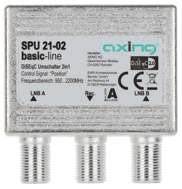 SPU-21-02 DiSEqC 2.0-AXELS SWITCH