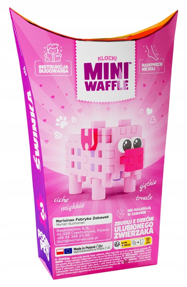 Marioinex Mini Waffle POCKET PETS - GRIS Sæt