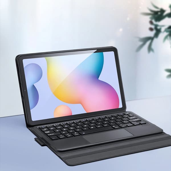Dux Ducis Bluetooth-tastaturcover (TK-serien) til Samsung Tab S6 Lite - Sort