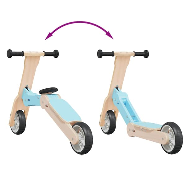 vidaXL 2-i-1 børnescooter, blå