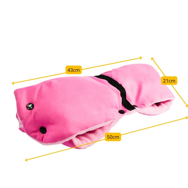 Handmuff, isolerad vinterhandske, fleece, universal, för barnvagn