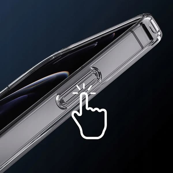 CO2-MAGNETISK KLART FORSTÆRKET ETUI TIL MAGSAFE IPHONE 13 PRO MAX