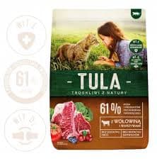 TULA KRMA FÖR KATTER TORRT 1,4 KG NÖTKÖTT OCH GRÖNSAKER