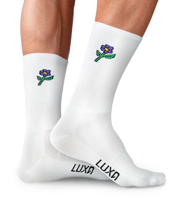 Emoji Violett Cykelstrumpor S/M: 36 - 41