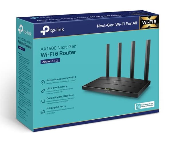 TP-Link Archer AX12 Wi-Fi 6 AX1500