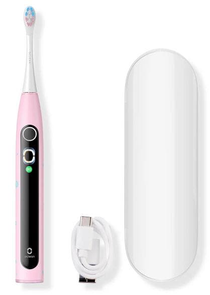 Oclean X Kids Set Rosa Sonisk Tandborste för Barn