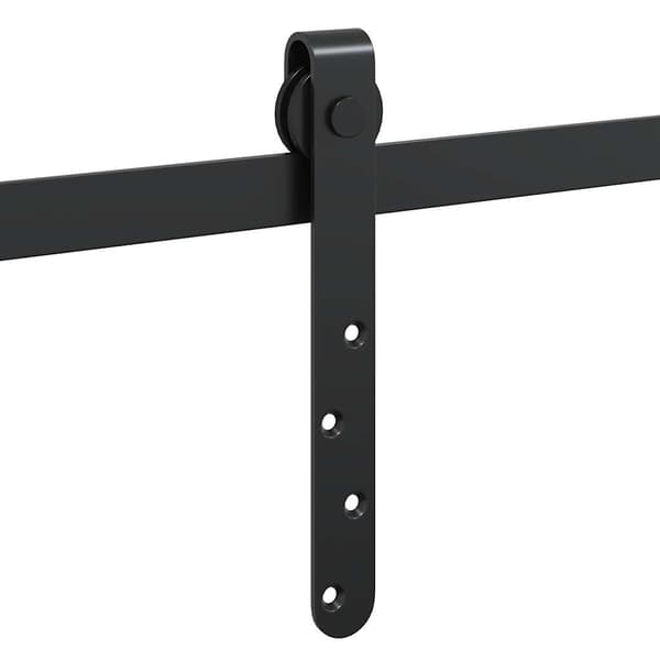 vidaXL Skjutdörrssystem för möbler, 122 cm, kolstål