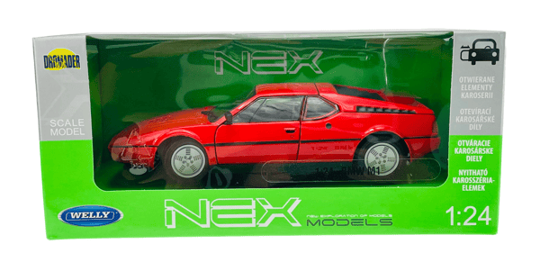 WELLY BMW M1 PUNAINEN 1:24 24098