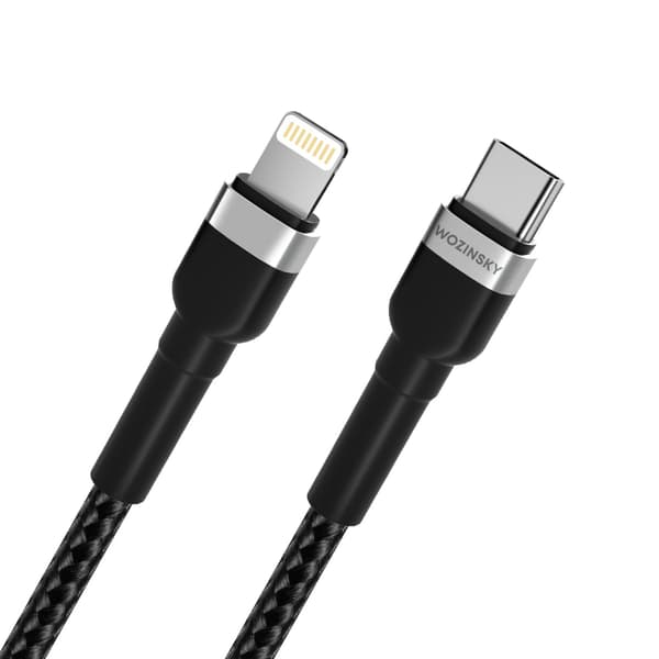 Kabel Wozinsky WNBCL1 Lightning / USB-C PD 30W 1 m - svart
