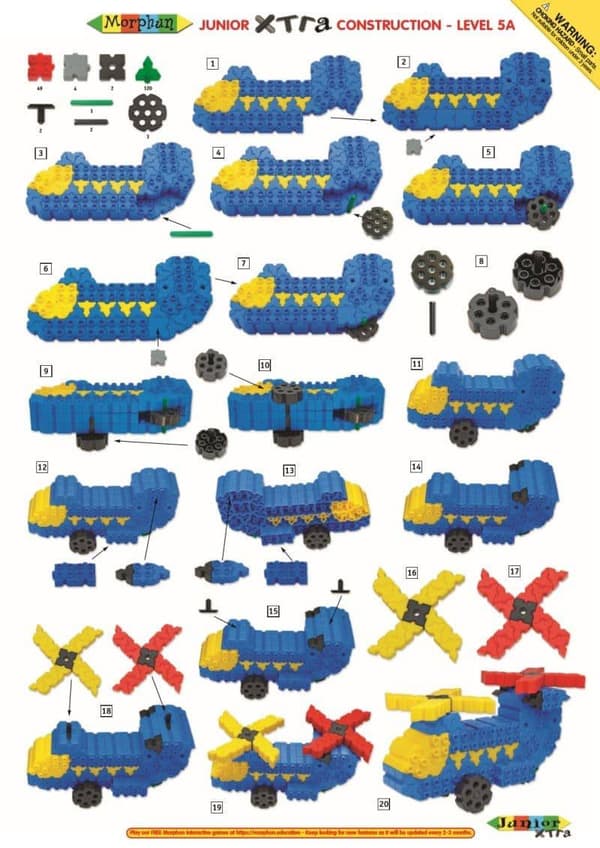 Morphun Junior Xtra 500 kpl. - Rakennuspalikat