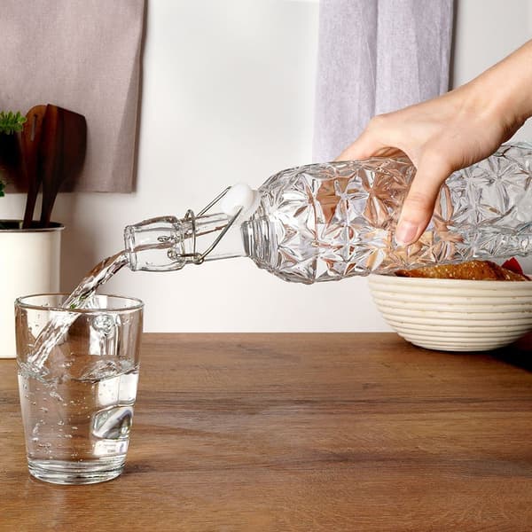 Glasflaska med klipp 750 ml