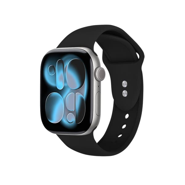 Crong Liquid - Apple Watch-rem 44/45/46/49 mm (sort)