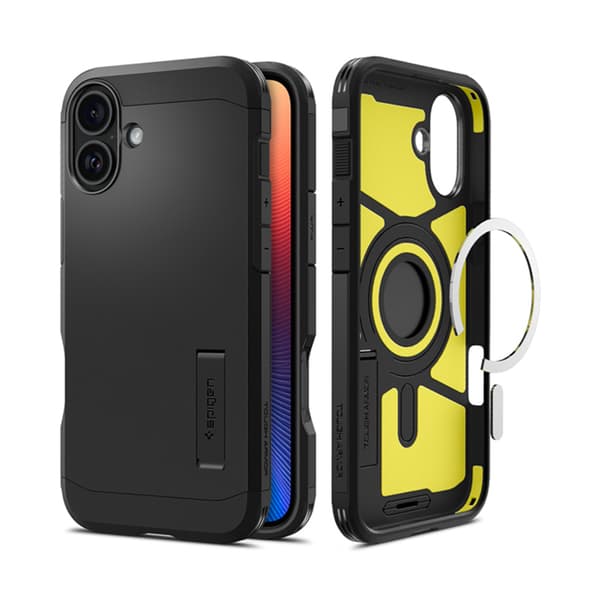 Spigen Tough Armor Mag MagSafe - Etui til iPhone 16 (Sort)