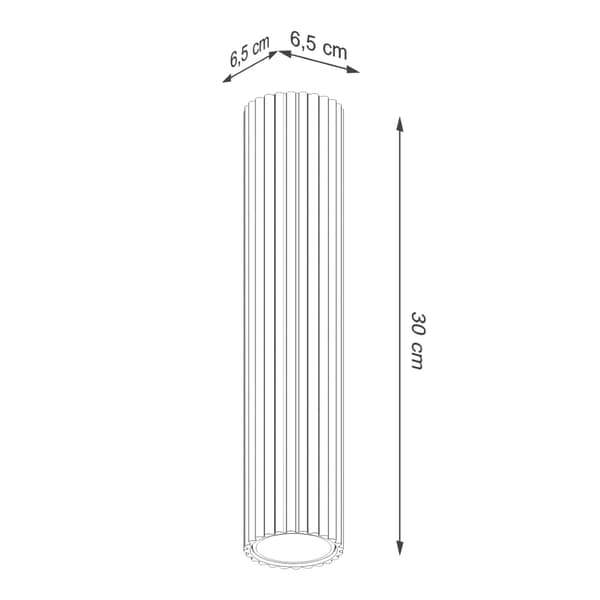 DOWNLIGHT CARBON 1 GU10 SORT ALU SOLLUX SL.1570