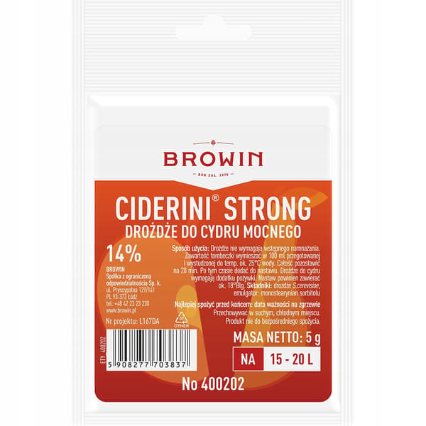 CIDERINI STÆRK æblecidergær 5g