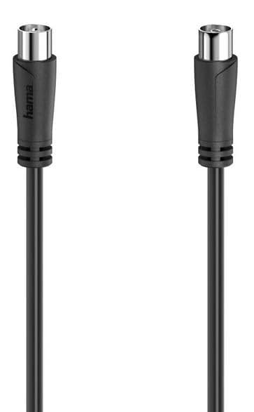 Kabel antenne HAMA 90dB stik - antennestik 3m sort