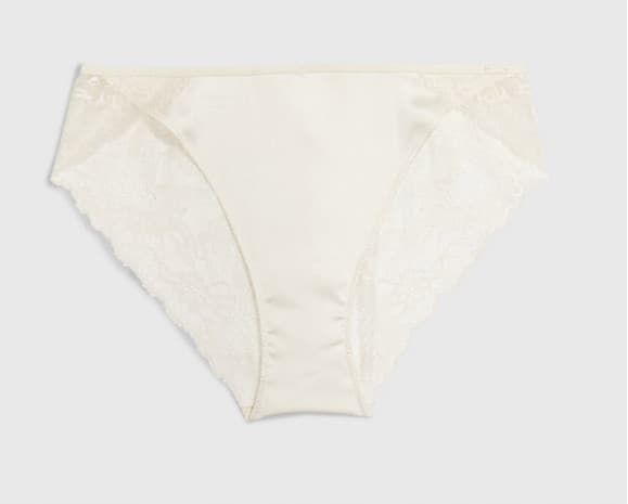 Calvin Klein dam spettrosor ekru med röd S