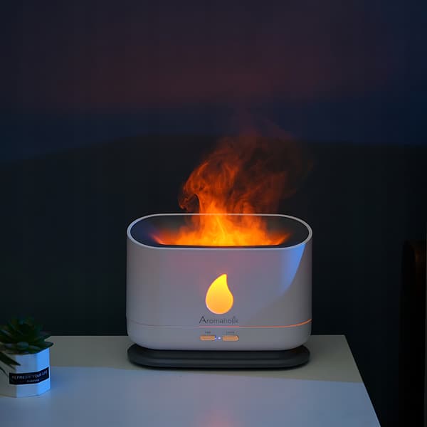 GAVE Luftfugter til æteriske olier LED FLAMMEEFFEKT