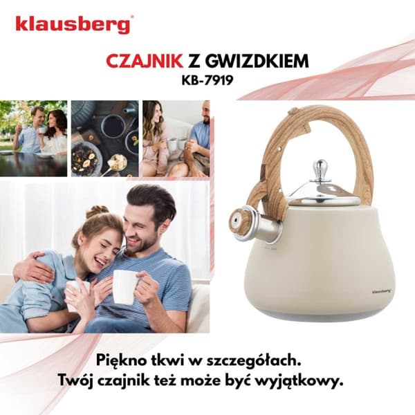 STÅLKEDEL MED FLØJTE 2,8L KLAUSBERG KB-7919