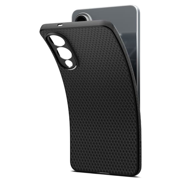 Spigen Liquid Air - Etui til Samsung Galaxy S25 Edge (Mat Sort)
