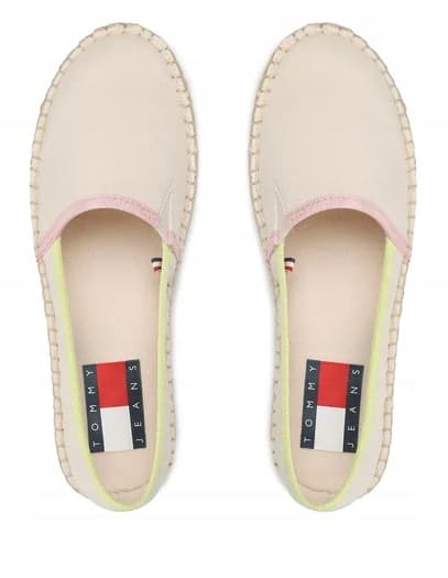 Tommy Jeans dam slip-on espadriller beige strl 39