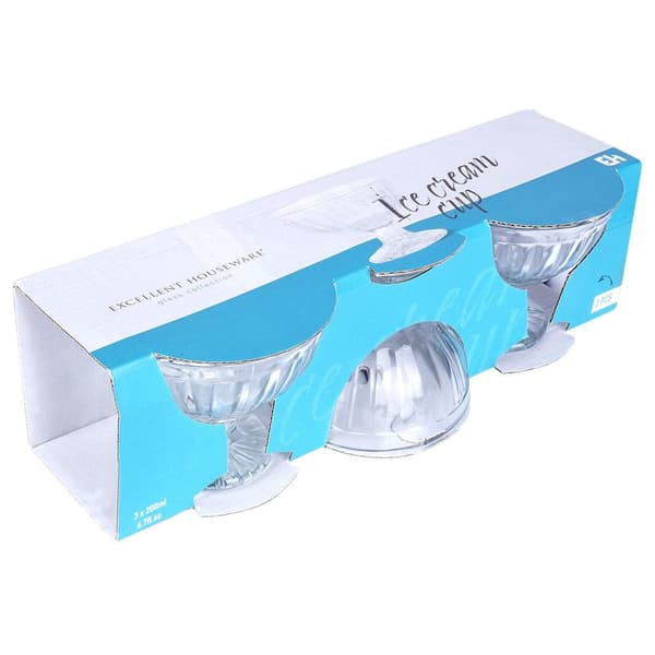 Iskopper i glas 180 ml 3 stk.