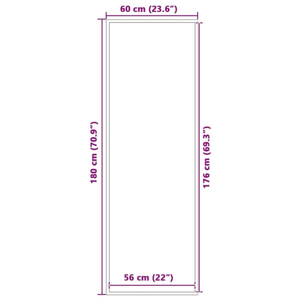 vidaXL Dörrmatta brun 60x180 cm