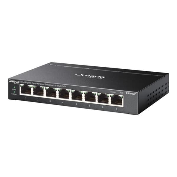 Switch TP-LINK ES208GP Omada Nem at administrere