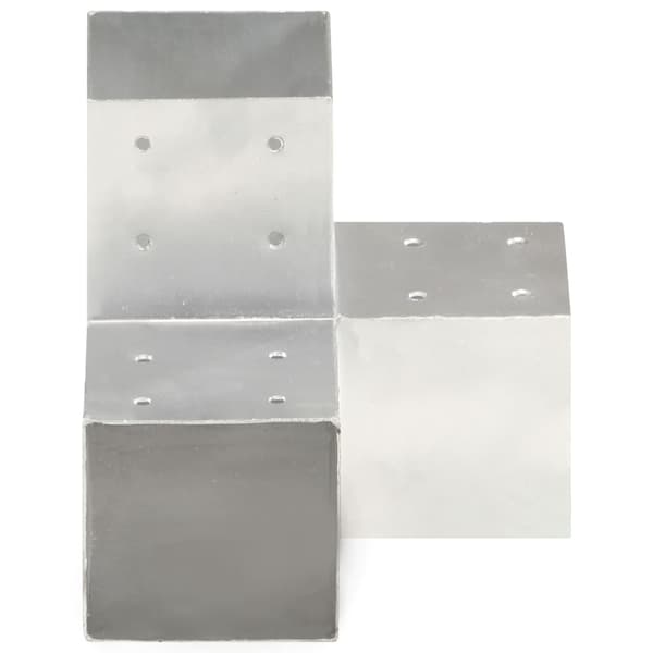vidaXL Y-formade kopplingar, 4 st, galvaniserad metall, 101x101 mm