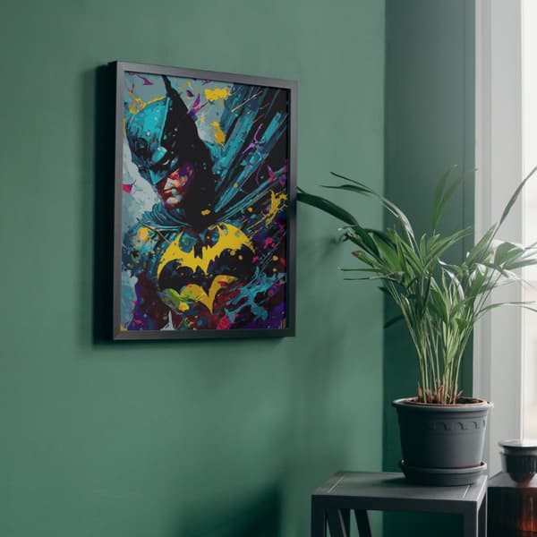 MÅLNING MED SIFFROR MED RAM Målningar - Batman DC 40x50 cm