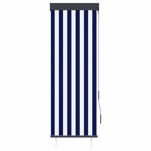 vidaXL Rullgardin, 60x250 cm, blå och vit