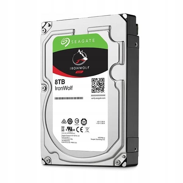Seagate NAS IronWolf 8TB 3,5" hårddisk, 7200 varv/min, SATA III